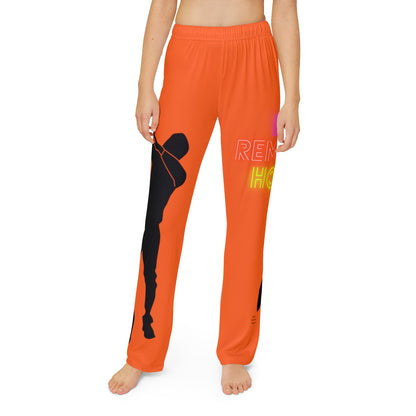 Kids Pajama Pants: Dance Orange