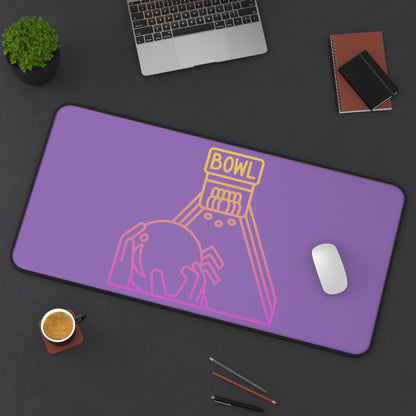 Desk Mat: Bowling Lite Purple