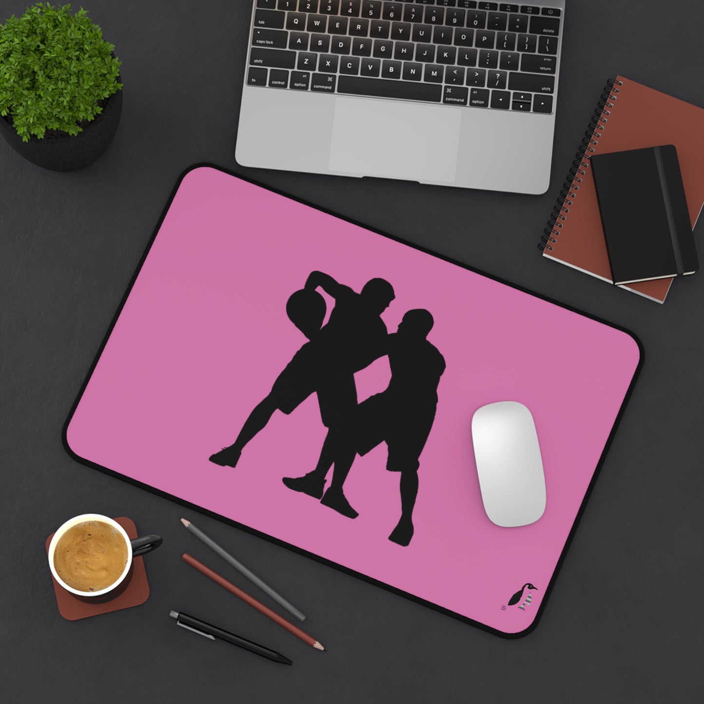 Desk Mat: Basketball Lite Pink