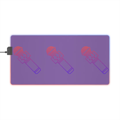 LED Gaming Mouse Pad: Music Lite Purple