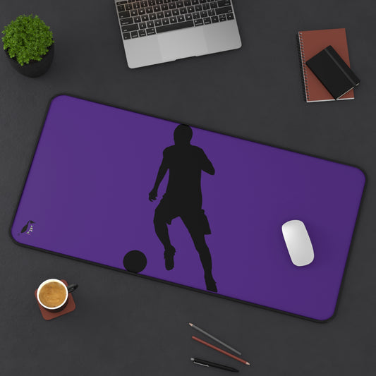 Desk Mat: Soccer Purple