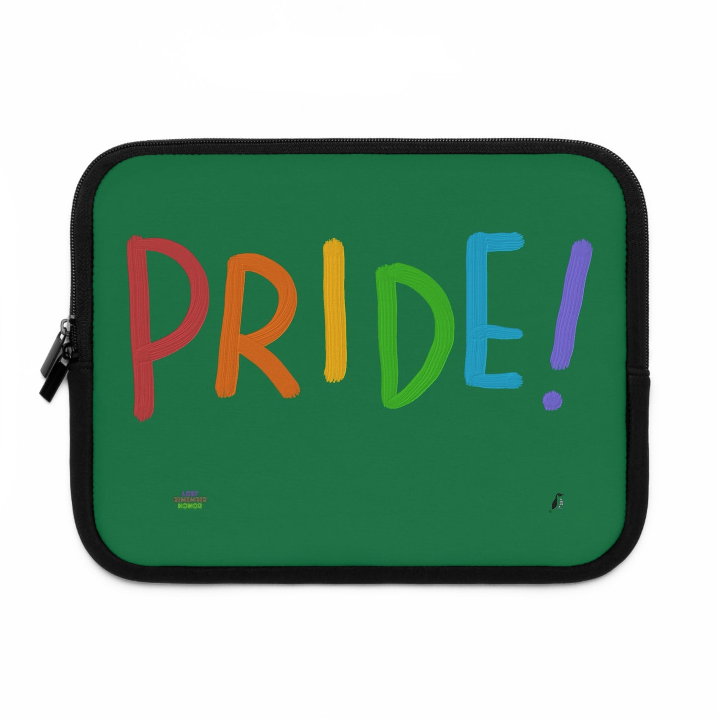 Laptop Sleeve: LGBTQ Pride Dark Green