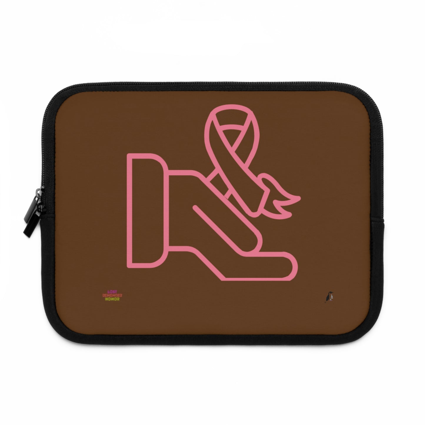 Laptop Sleeve: Fight Cancer Brown