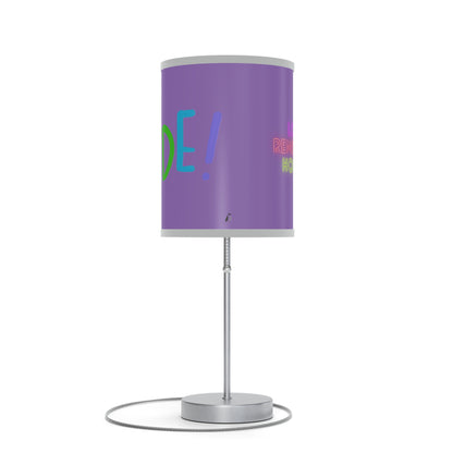 Lamp on a Stand, US|CA plug: LGBTQ Pride Lite Purple