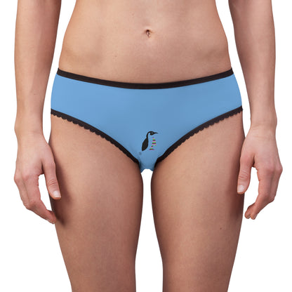 Women's Briefs: Wrestling Lite Blue