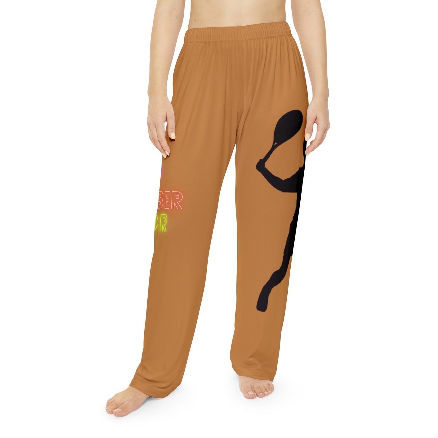 Women's Pajama Pants: Tennis Lite Brown