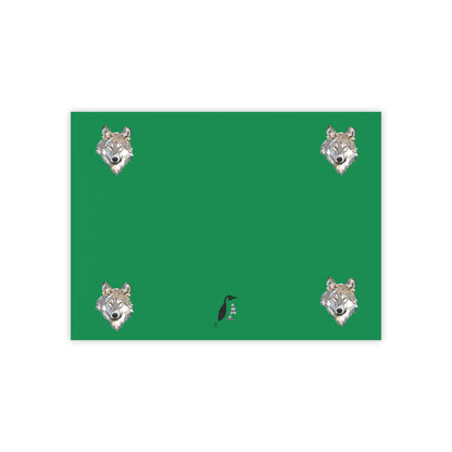 Post-it® Note Pads: Wolves Dark Green