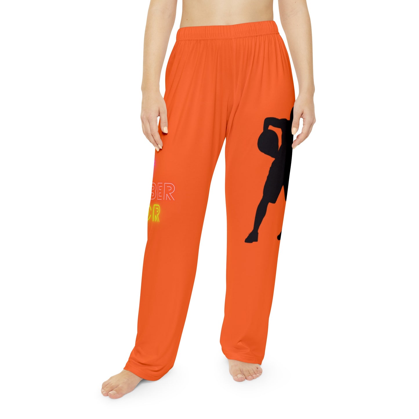 Women's Pajama Pants: Basketball Orange