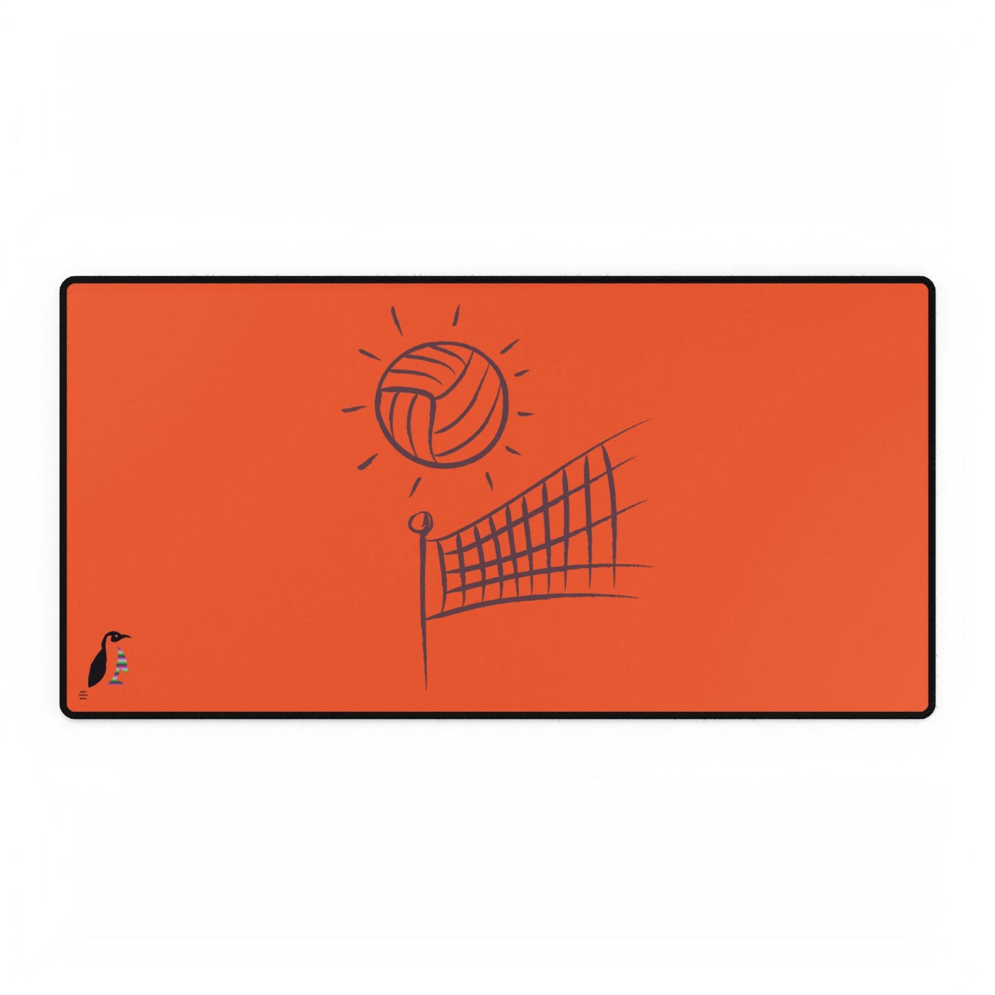 Desk Mats: Volleyball Orange