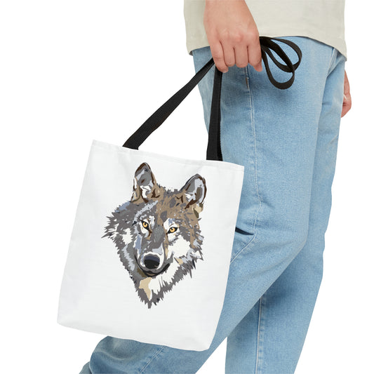 Tote Bag: Wolves White