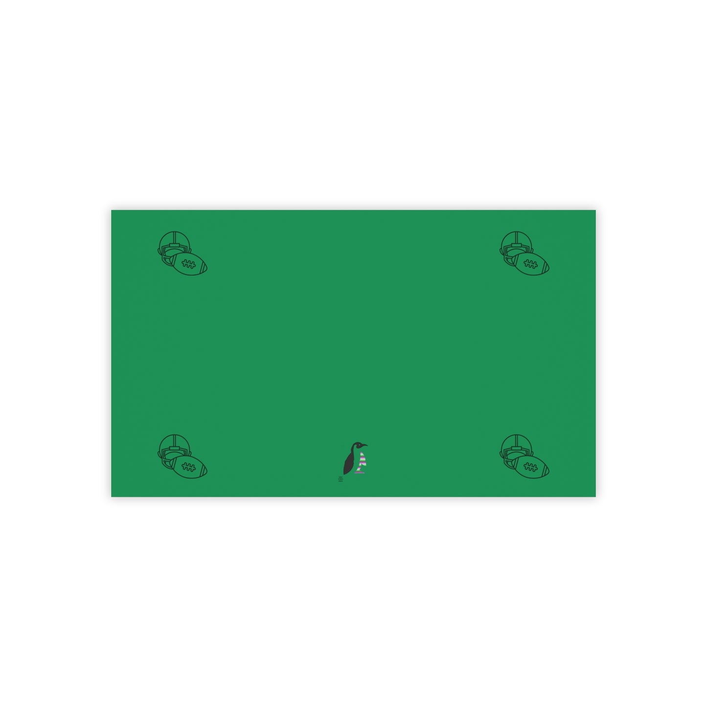 Post-it® Note Pads: Football Dark Green