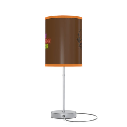 Lamp on a Stand, US|CA plug: Football Brown