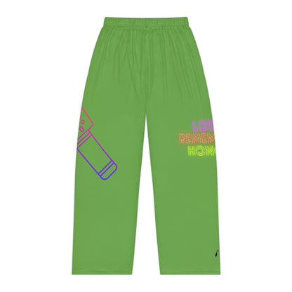 Women's Pajama Pants: Music Green