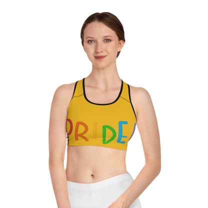 Sports Bra: LGBTQ Pride Yellow