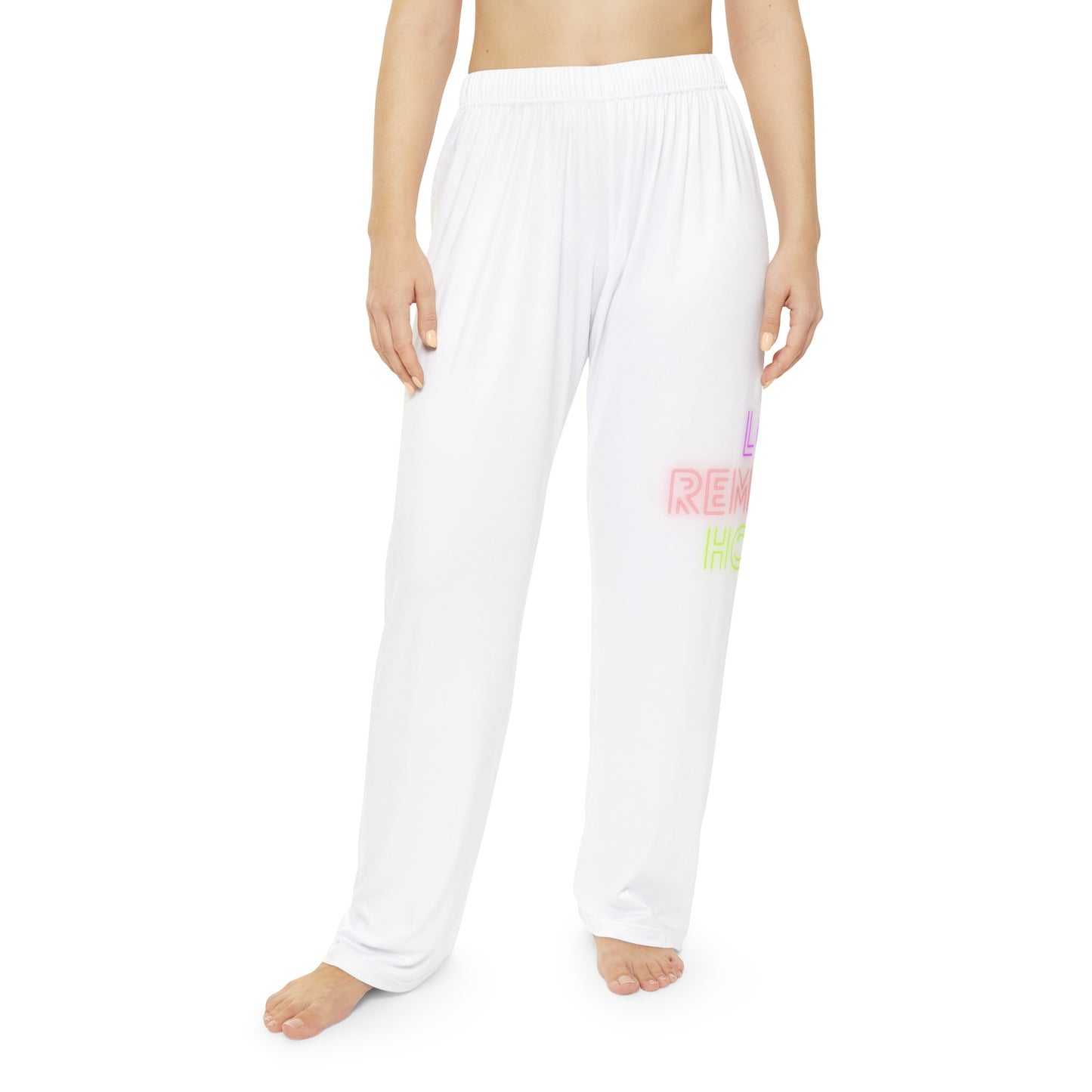 Women's Pajama Pants: Lost Remember Honor White