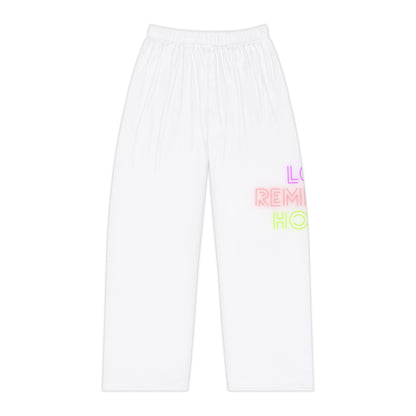 Women's Pajama Pants: Lost Remember Honor White