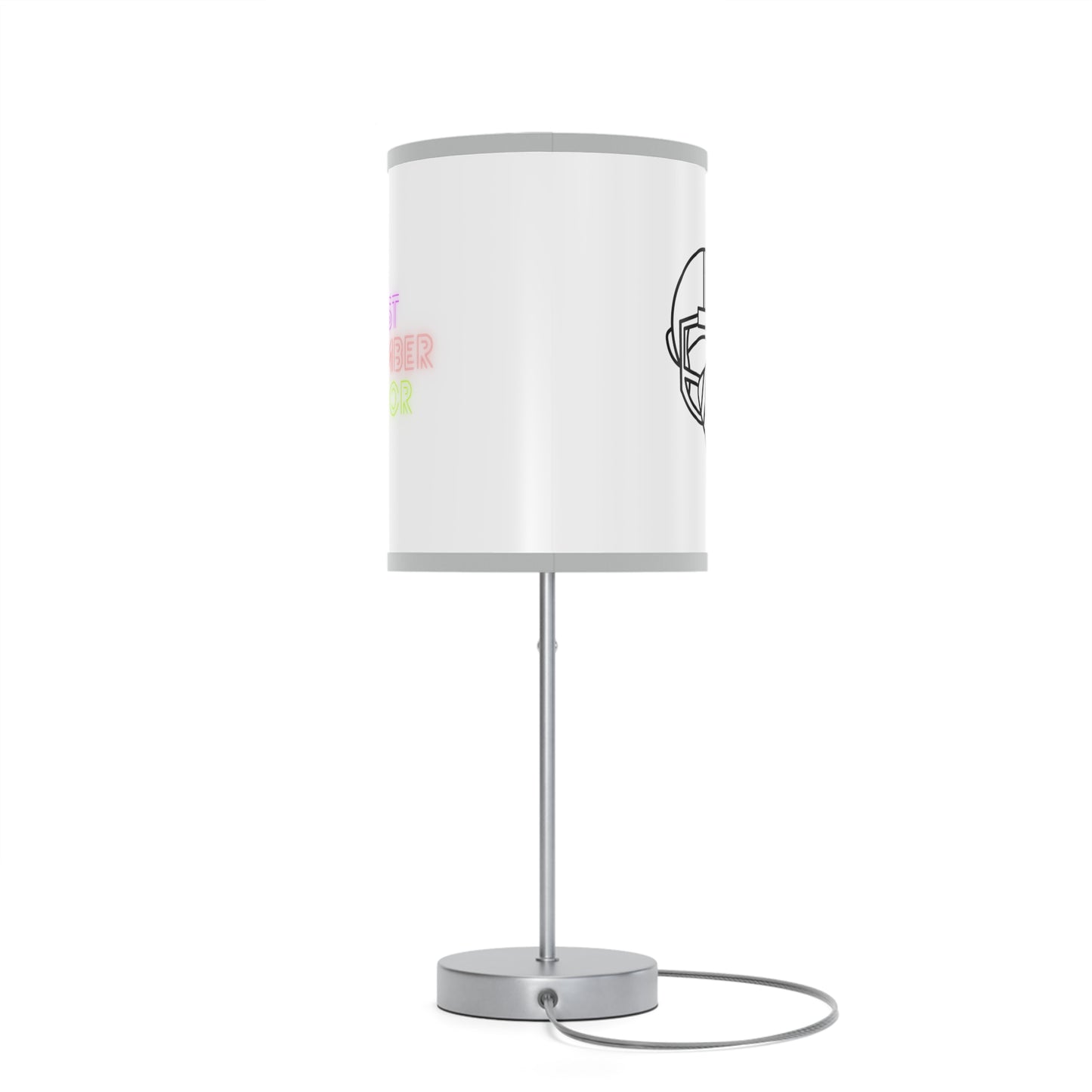 Lamp on a Stand, US|CA plug: Football White