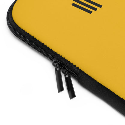 Laptop Sleeve: Weightlifting Yellow