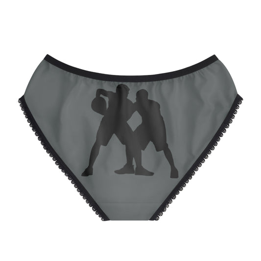 Women's Briefs: Basketball Dark Grey