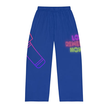 Men's Pajama Pants: Music Dark Blue