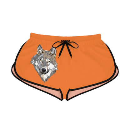 Women's Relaxed Shorts: Wolves Crusta