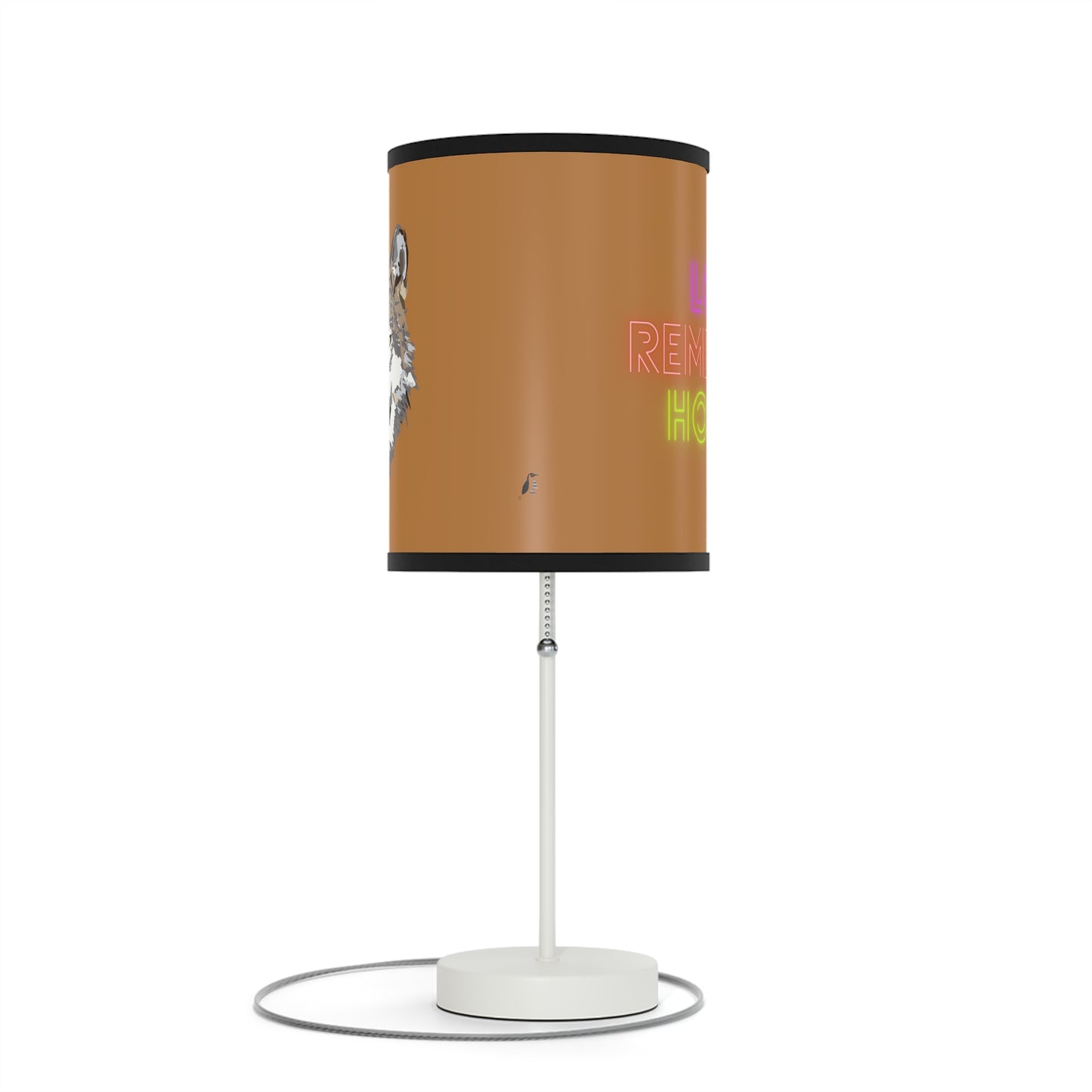 Lamp on a Stand, US|CA plug: Wolves Lite Brown 