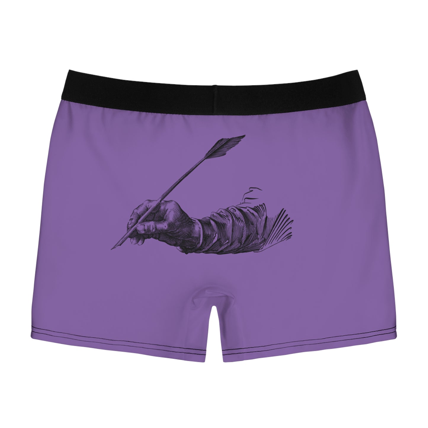 Men's Boxer Briefs: Writing Lite Purple