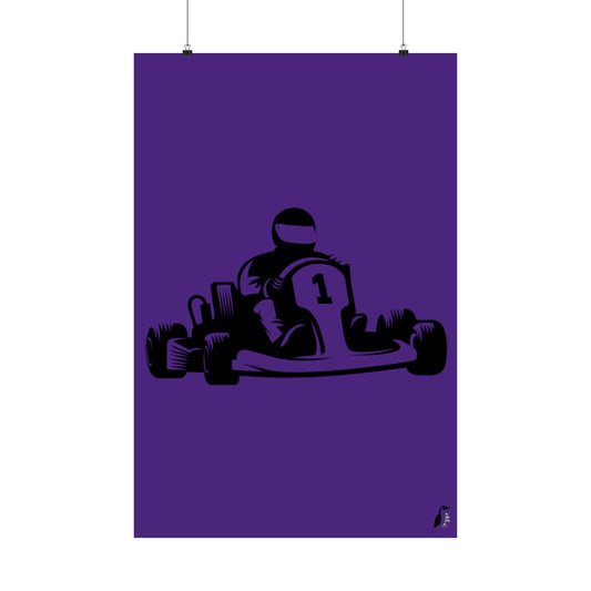 Premium Matte Vertical Posters: Racing Purple