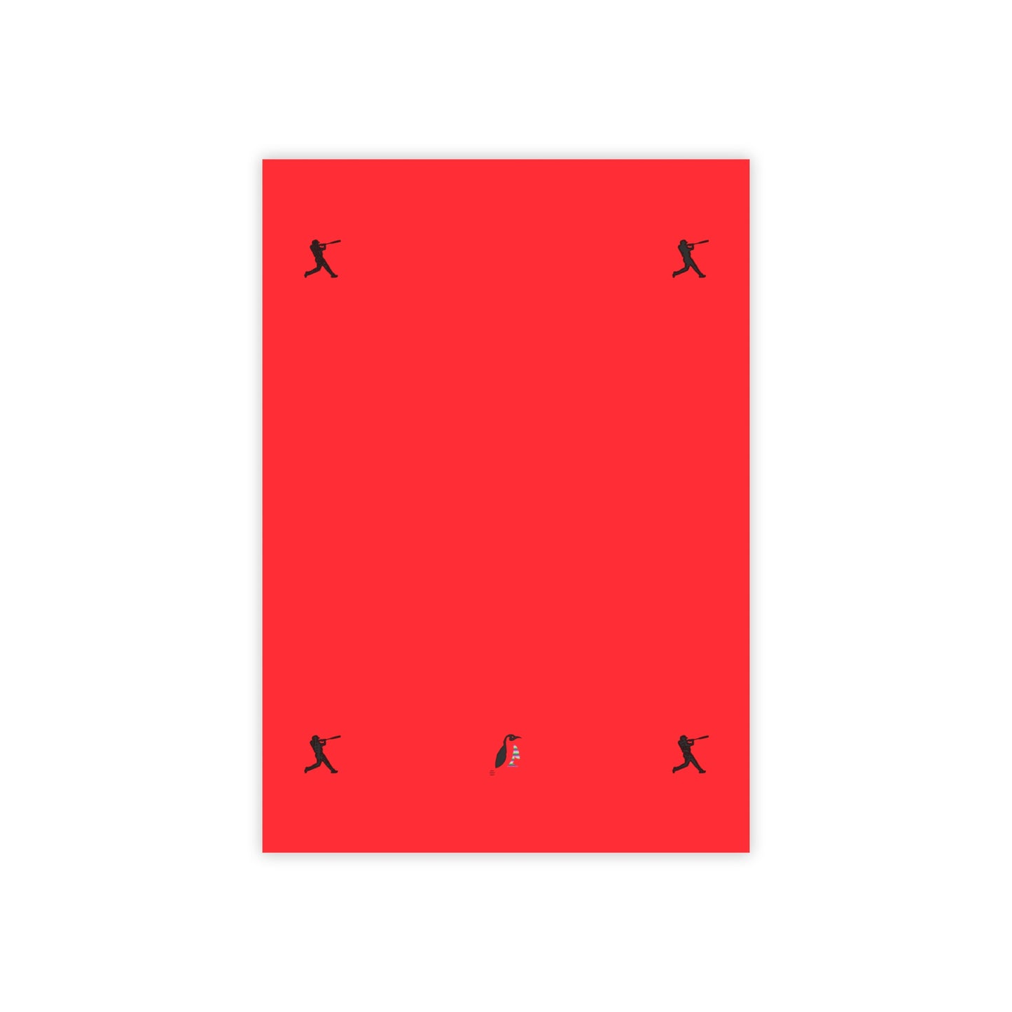 Post-it® Note Pads: Baseball Red