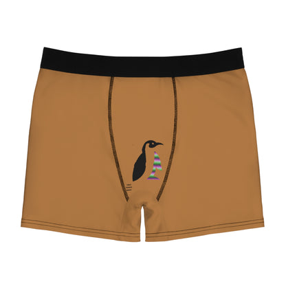 Men's Boxer Briefs: Skateboarding Lite Brown