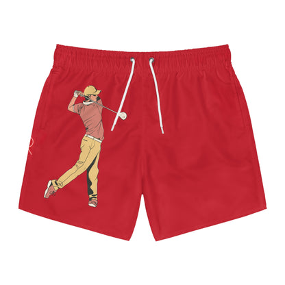 Swim Trunks: Golf Dark Red