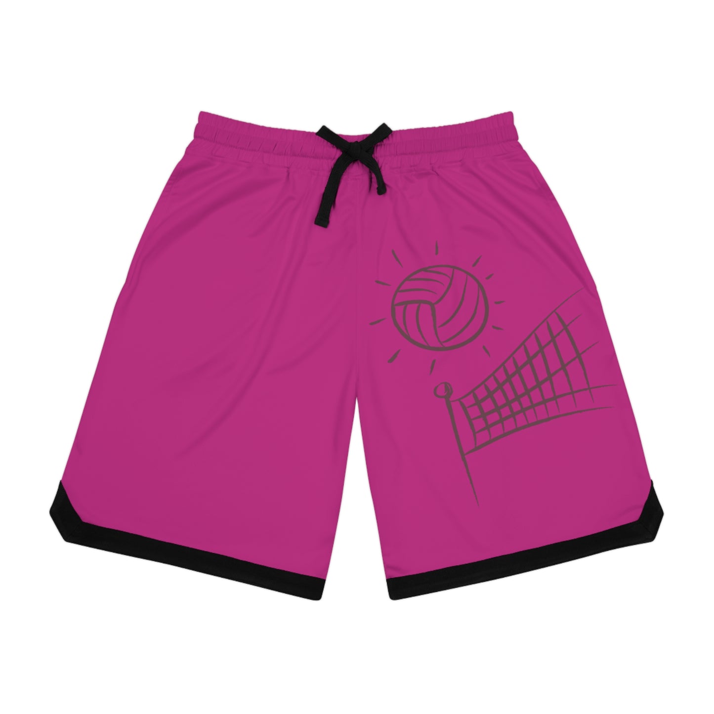 Basketball Rib Shorts: Volleyball Pink