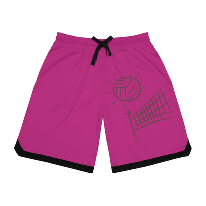 Basketball Rib Shorts: Volleyball Pink