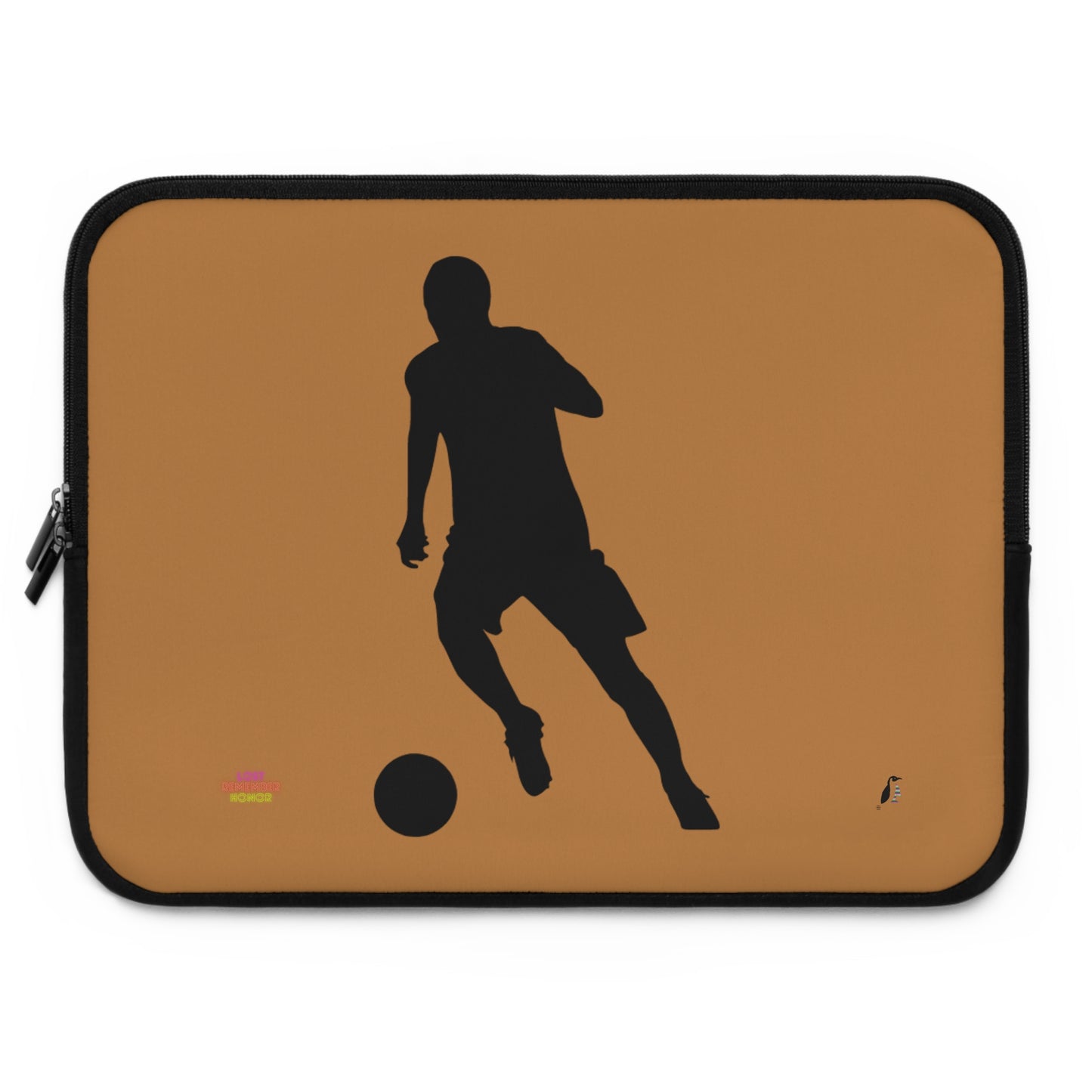 Laptop Sleeve: Soccer Lite Brown