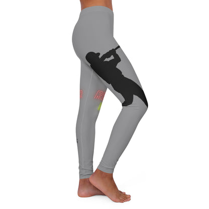 Women's Spandex Leggings: Baseball Grey