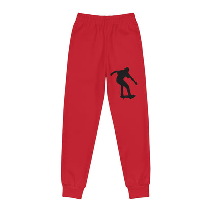 Youth Joggers: Skateboarding Dark Red