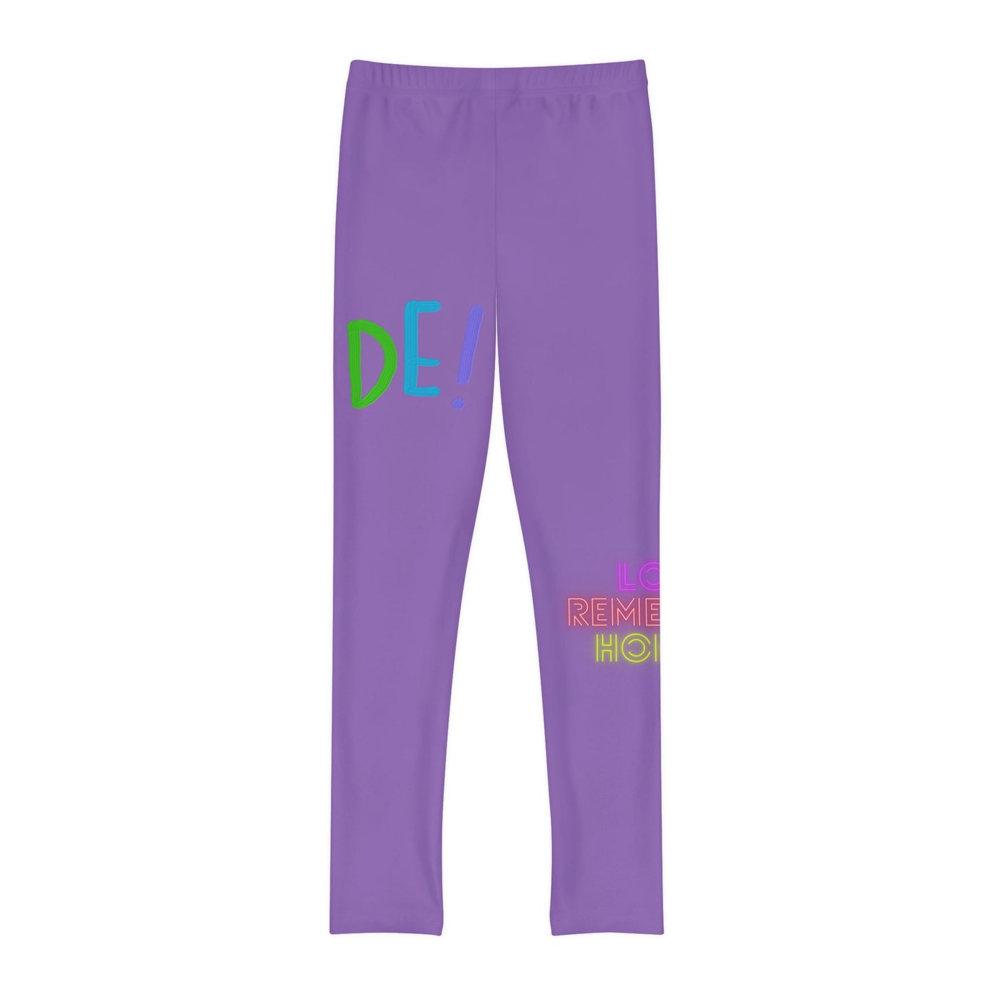 Youth Full-Length Leggings: LGBTQ Pride Lite Purple