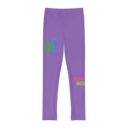 Youth Full-Length Leggings: LGBTQ Pride Lite Purple