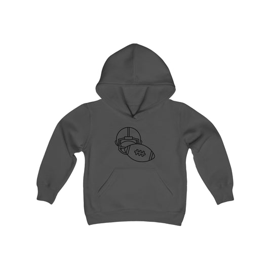 Youth Heavy Blend Hooded Sweatshirt: Football