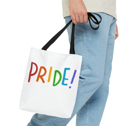 Tote Bag: LGBTQ Pride White