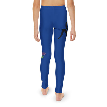 Youth Full-Length Leggings: Wrestling Dark Blue