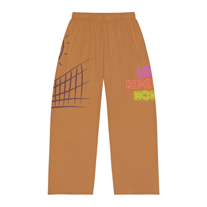 Men's Pajama Pants: Volleyball Lite Brown