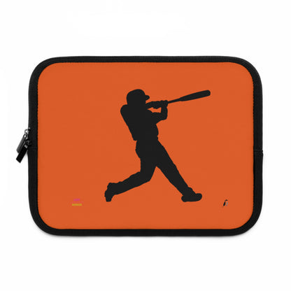 Laptop Sleeve: Baseball Orange