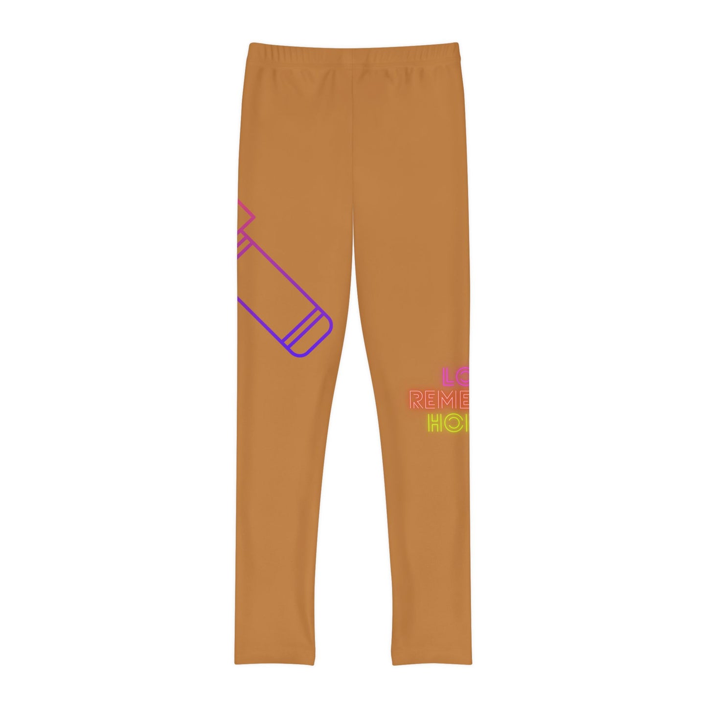 Youth Full-Length Leggings: Music Lite Brown