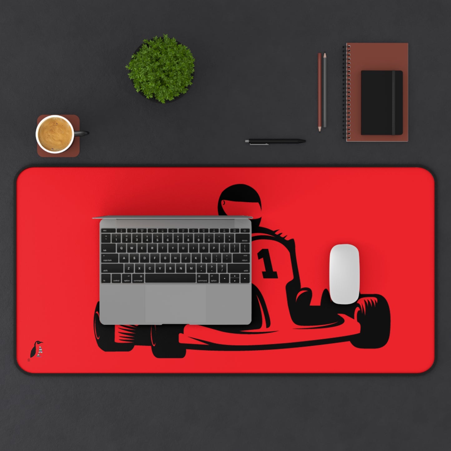 Desk Mat: Racing Red