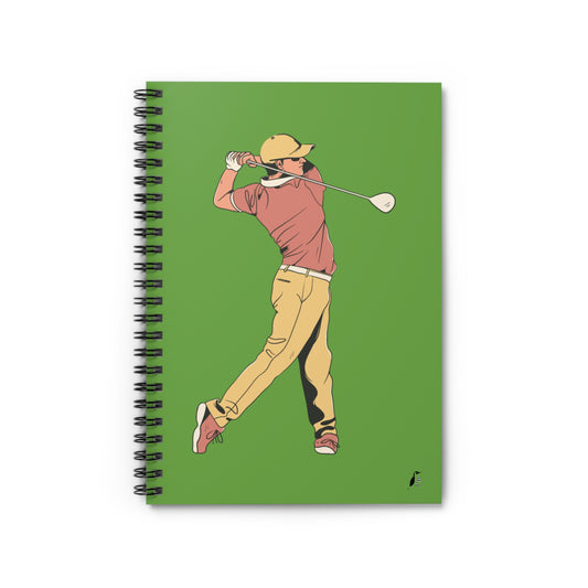 Spiral Notebook - Ruled Line: Golf Green