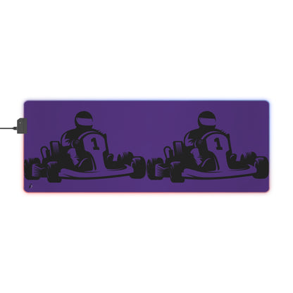 LED Gaming Mouse Pad: Racing Purple