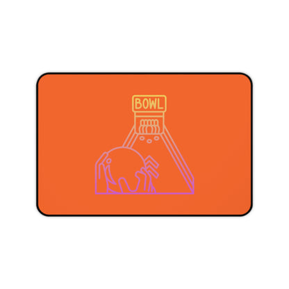 Desk Mat: Bowling Orange