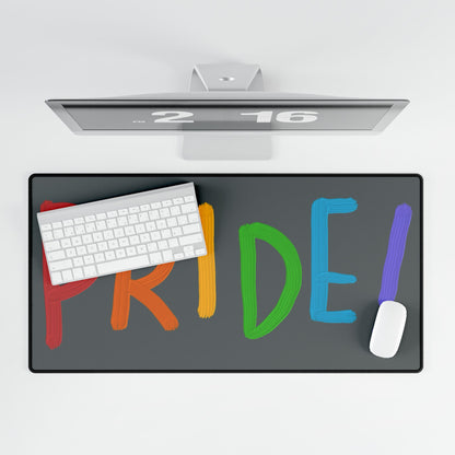 Desk Mats: LGBTQ Pride Dark Grey