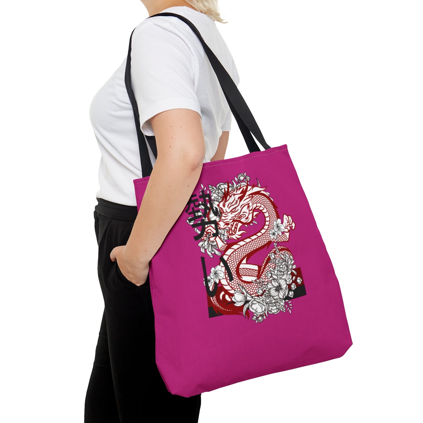 Tote Bag: Dragons Pink